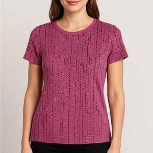 💜NWT Womens Nine West Speckle Design Shirt